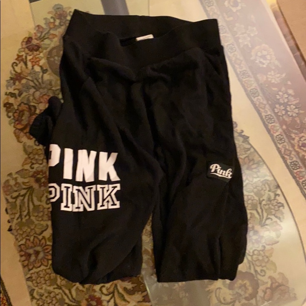 PINK Victoria Secret Black Sweatpants